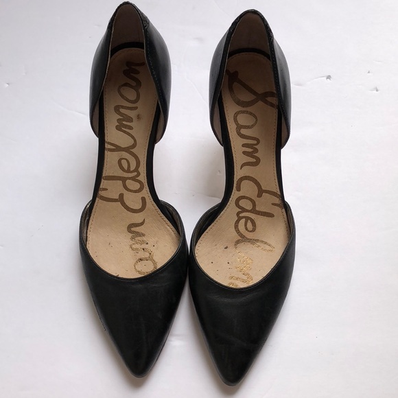 Sam Edelman Shoes - Sam Edelman Black Leather Heels 🌺